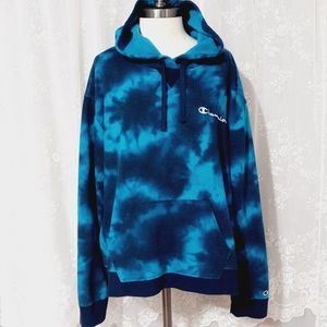 Champion - Long Sleeve Tie Dye Pullover Hoodie